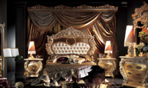 A bedroom set from the Experience Collection of Muebles Italiano