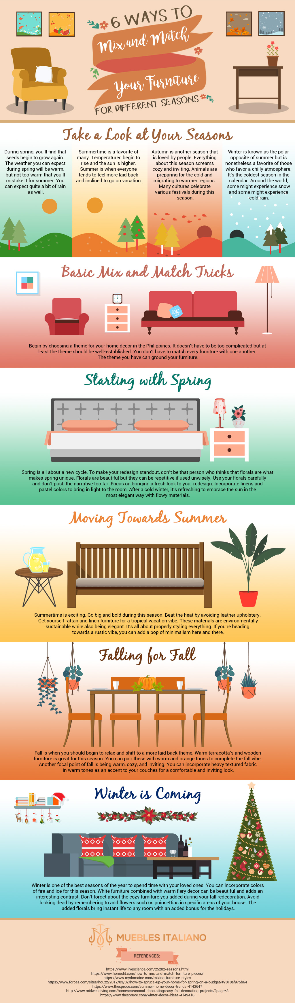 Infog 6 Ways To Mix And Match Your Furniture For Different Seasons