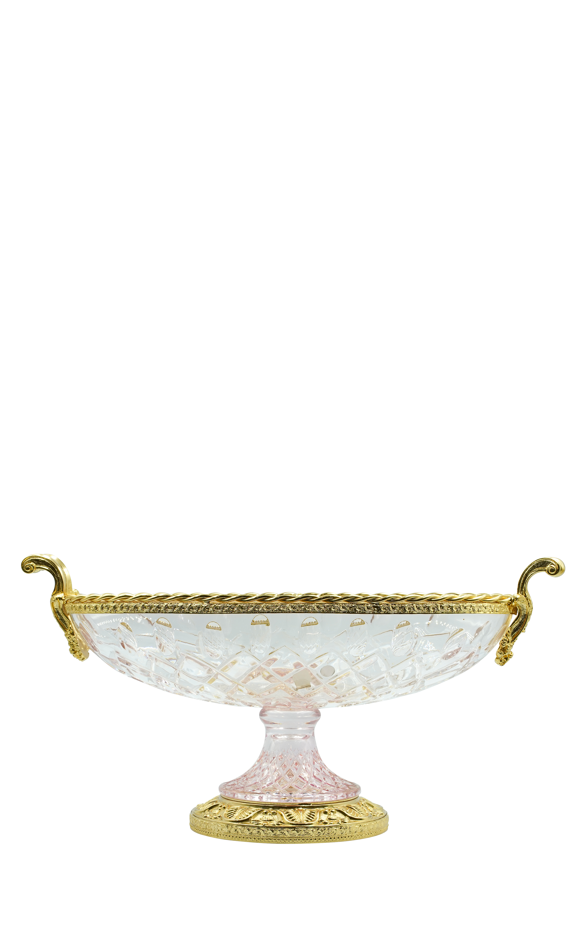  TOSCA COLOR  OVAL TRAY w BRASS Muebles Italiano