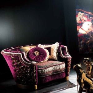 Experience Collection Armchair with Gold Brass Details