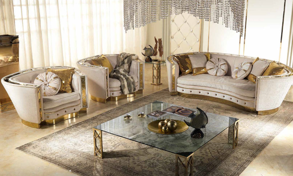 Whole living room spread from Muebles Italiano's Lilium Living Set